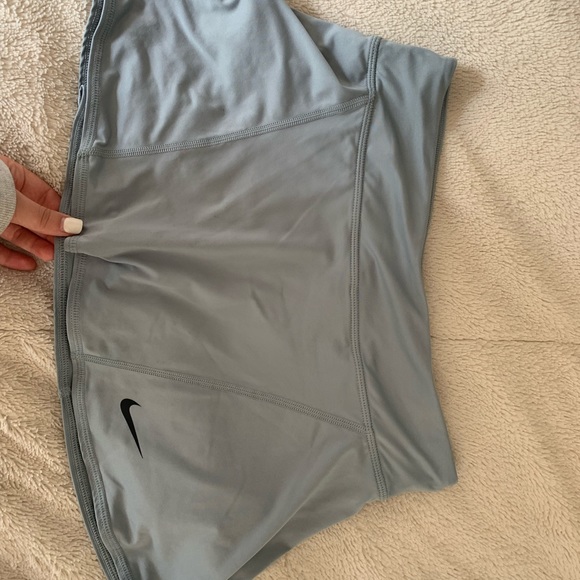 Nike Tennis Skirt Low Rise Baby Blue Built In Shorts - Picture 4 of 4